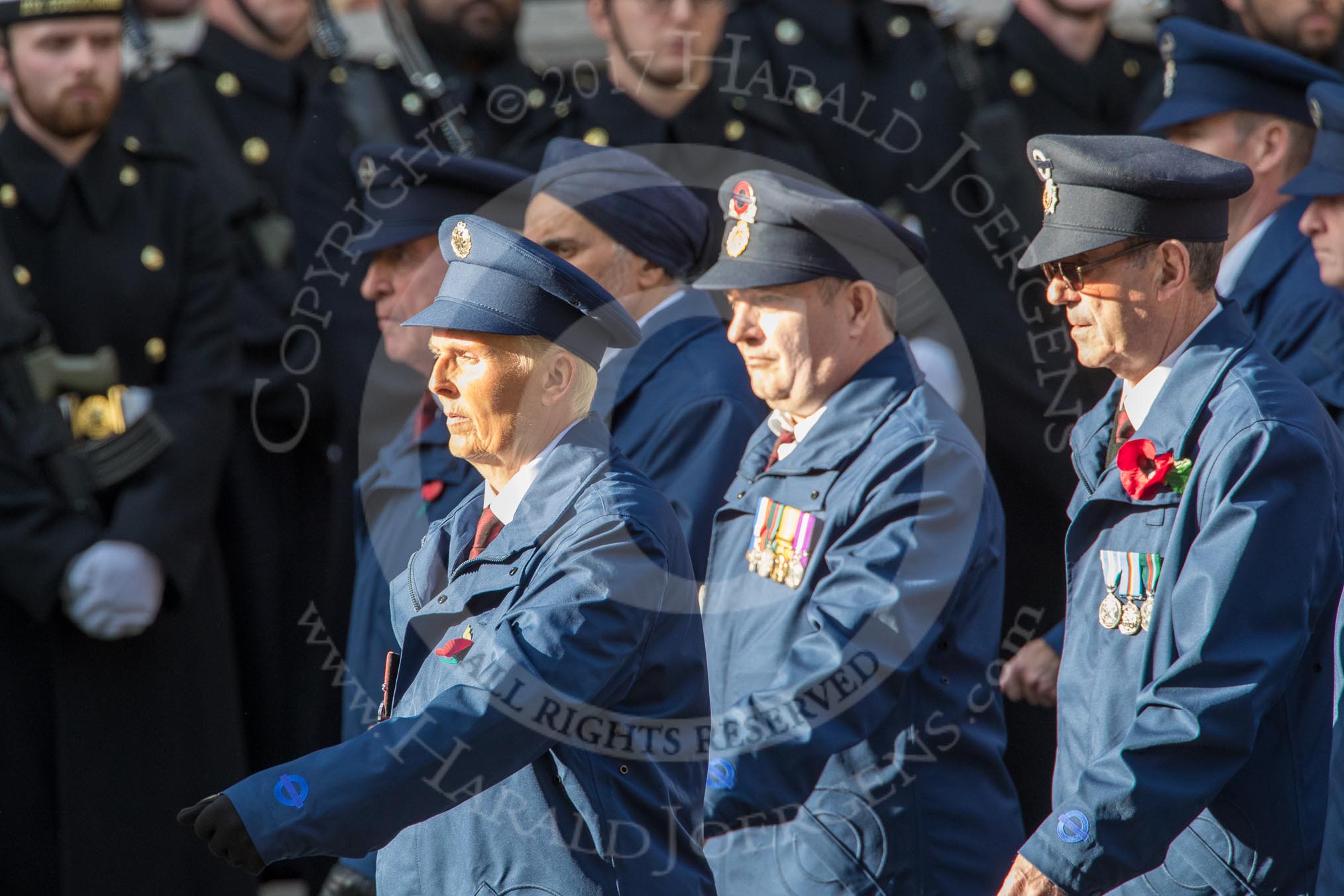Transport for London, TFL (Group M1, 41 members) during the Royal British Legion March Past on Remembrance Sunday at the Cenotaph, Whitehall, Westminster, London, 11 November 2018, 12:25.
