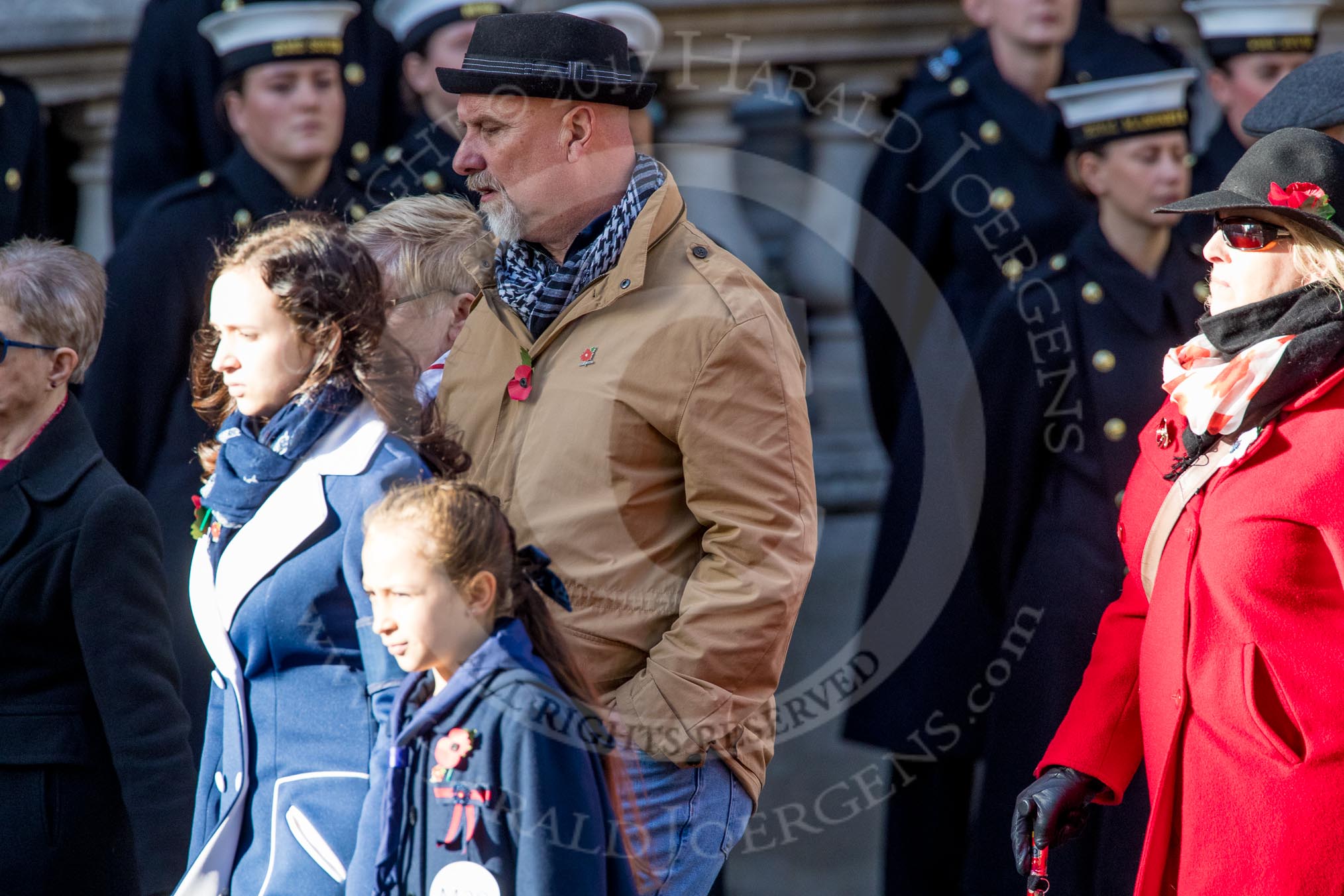 Shot at Dawn Pardons Campaign (Group M28, 24 members) during the Royal British Legion March Past on Remembrance Sunday at the Cenotaph, Whitehall, Westminster, London, 11 November 2018, 12:28.