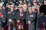 during Remembrance Sunday Cenotaph Ceremony 2018 at Horse Guards Parade, Westminster, London, 11 November 2018, 11:31.