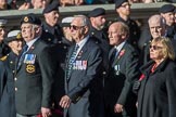 Fleet Air Arm Association  (Group E8, 5 members) during the Royal British Legion March Past on Remembrance Sunday at the Cenotaph, Whitehall, Westminster, London, 11 November 2018, 11:42.