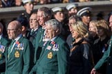 Fleet Air Arm Junglies Association  (Group E12, 22 members) during the Royal British Legion March Past on Remembrance Sunday at the Cenotaph, Whitehall, Westminster, London, 11 November 2018, 11:43.