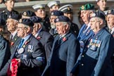 Royal Navy Photographers Association  (Part of the Fly Navy Federation conti (Group E13, 23 members) during the Royal British Legion March Past on Remembrance Sunday at the Cenotaph, Whitehall, Westminster, London, 11 November 2018, 11:43.