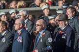 Fleet Air Arm Safety Equipment & Survival Association  (Group E14, 22 members) during the Royal British Legion March Past on Remembrance Sunday at the Cenotaph, Whitehall, Westminster, London, 11 November 2018, 11:43.