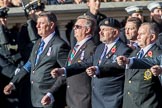 HMS Argonaut Association  (Group E19, 29 members) during the Royal British Legion March Past on Remembrance Sunday at the Cenotaph, Whitehall, Westminster, London, 11 November 2018, 11:44.