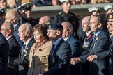 HMS Argonaut Association  (Group E19, 29 members) during the Royal British Legion March Past on Remembrance Sunday at the Cenotaph, Whitehall, Westminster, London, 11 November 2018, 11:44.