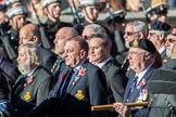 HMS Ganges Association  (Group E20, 30 members) during the Royal British Legion March Past on Remembrance Sunday at the Cenotaph, Whitehall, Westminster, London, 11 November 2018, 11:44.