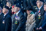 Royal Naval Communications Association  (RNCA) (Group E34, 21 members) during the Royal British Legion March Past on Remembrance Sunday at the Cenotaph, Whitehall, Westminster, London, 11 November 2018, 11:45.