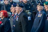 Royal Naval Medical Branch Ratings and Sick Berth Staff Association   (Group E35, 24 members) during the Royal British Legion March Past on Remembrance Sunday at the Cenotaph, Whitehall, Westminster, London, 11 November 2018, 11:45.