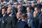 The Four Ships Yangtze Incident Association   (Group E37, 20 members) during the Royal British Legion March Past on Remembrance Sunday at the Cenotaph, Whitehall, Westminster, London, 11 November 2018, 11:46.