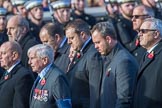 The Four Ships Yangtze Incident Association   (Group E37, 20 members) during the Royal British Legion March Past on Remembrance Sunday at the Cenotaph, Whitehall, Westminster, London, 11 November 2018, 11:46.