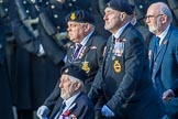 Submariners Association   (Group E38, 28 members) during the Royal British Legion March Past on Remembrance Sunday at the Cenotaph, Whitehall, Westminster, London, 11 November 2018, 11:46.