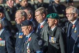 Broadsword Association  (Group E40, 32 members) during the Royal British Legion March Past on Remembrance Sunday at the Cenotaph, Whitehall, Westminster, London, 11 November 2018, 11:46.