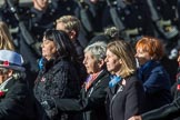 Association  of Wrens (Group E45, 115 members) during the Royal British Legion March Past on Remembrance Sunday at the Cenotaph, Whitehall, Westminster, London, 11 November 2018, 11:47.