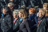 Association  of Wrens (Group E45, 115 members) during the Royal British Legion March Past on Remembrance Sunday at the Cenotaph, Whitehall, Westminster, London, 11 November 2018, 11:47.