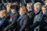 Association  of Wrens (Group E45, 115 members) during the Royal British Legion March Past on Remembrance Sunday at the Cenotaph, Whitehall, Westminster, London, 11 November 2018, 11:47.