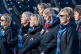 Association  of Wrens (Group E45, 115 members) during the Royal British Legion March Past on Remembrance Sunday at the Cenotaph, Whitehall, Westminster, London, 11 November 2018, 11:47.