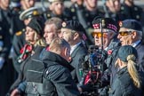 Scottish War Blinded (Group AA8, 21 members) during the Royal British Legion March Past on Remembrance Sunday at the Cenotaph, Whitehall, Westminster, London, 11 November 2018, 11:49.