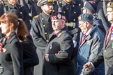 Scottish War Blinded (Group AA8, 21 members) during the Royal British Legion March Past on Remembrance Sunday at the Cenotaph, Whitehall, Westminster, London, 11 November 2018, 11:49.