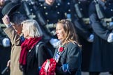 The Officers' Association  (Group F7, 3 members) during the Royal British Legion March Past on Remembrance Sunday at the Cenotaph, Whitehall, Westminster, London, 11 November 2018, 11:51.