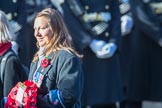 The Officers' Association  (Group F7, 3 members) during the Royal British Legion March Past on Remembrance Sunday at the Cenotaph, Whitehall, Westminster, London, 11 November 2018, 11:51.