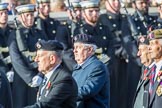 National Service Veterans Alliance (Group F8, 19 members) during the Royal British Legion March Past on Remembrance Sunday at the Cenotaph, Whitehall, Westminster, London, 11 November 2018, 11:51.