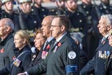 Gallantry Medallists' League (Group F9, 38 members) during the Royal British Legion March Past on Remembrance Sunday at the Cenotaph, Whitehall, Westminster, London, 11 November 2018, 11:51.