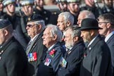 Gallantry Medallists' League (Group F9, 38 members) during the Royal British Legion March Past on Remembrance Sunday at the Cenotaph, Whitehall, Westminster, London, 11 November 2018, 11:51.