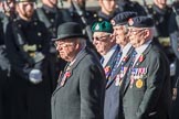 The Coronation Intake, Royal Military Academy Sandhurst (Group F11, 11 members) during the Royal British Legion March Past on Remembrance Sunday at the Cenotaph, Whitehall, Westminster, London, 11 November 2018, 11:51.