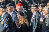 National Malay and Borneo Veterans Association  (Group F12, 76 members) during the Royal British Legion March Past on Remembrance Sunday at the Cenotaph, Whitehall, Westminster, London, 11 November 2018, 11:51.