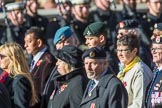 National Malay and Borneo Veterans Association  (Group F12, 76 members) during the Royal British Legion March Past on Remembrance Sunday at the Cenotaph, Whitehall, Westminster, London, 11 November 2018, 11:51.