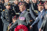 Royal Regiment of Scotland (Group A7, 15 members) during the Royal British Legion March Past on Remembrance Sunday at the Cenotaph, Whitehall, Westminster, London, 11 November 2018, 11:56.