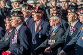 The Royal Scots Regimental Association (Group A8, 25 members) during the Royal British Legion March Past on Remembrance Sunday at the Cenotaph, Whitehall, Westminster, London, 11 November 2018, 11:56.