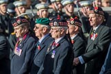 The Royal Scots Regimental Association (Group A8, 25 members) during the Royal British Legion March Past on Remembrance Sunday at the Cenotaph, Whitehall, Westminster, London, 11 November 2018, 11:56.