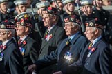 The Royal Scots Regimental Association (Group A8, 25 members) during the Royal British Legion March Past on Remembrance Sunday at the Cenotaph, Whitehall, Westminster, London, 11 November 2018, 11:56.