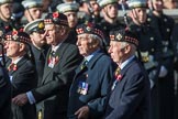 The Royal Scots Regimental Association (Group A8, 25 members) during the Royal British Legion March Past on Remembrance Sunday at the Cenotaph, Whitehall, Westminster, London, 11 November 2018, 11:56.