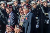 KOSB -The Kings Own Scottish Borderers Association (Group A9, 75 members) during the Royal British Legion March Past on Remembrance Sunday at the Cenotaph, Whitehall, Westminster, London, 11 November 2018, 11:57.