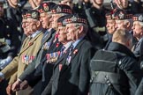 KOSB -The Kings Own Scottish Borderers Association (Group A9, 75 members) during the Royal British Legion March Past on Remembrance Sunday at the Cenotaph, Whitehall, Westminster, London, 11 November 2018, 11:57.