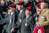 The Black Watch Association - London Branch (Group A10, 72 members) during the Royal British Legion March Past on Remembrance Sunday at the Cenotaph, Whitehall, Westminster, London, 11 November 2018, 11:57.