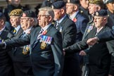 The Princess of Wales's Royal Regiment (Group A26, 60 members) during the Royal British Legion March Past on Remembrance Sunday at the Cenotaph, Whitehall, Westminster, London, 11 November 2018, 12:00.