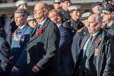 Combined Irish Regiments Association (Group A36, 34 members) during the Royal British Legion March Past on Remembrance Sunday at the Cenotaph, Whitehall, Westminster, London, 11 November 2018, 12:02.