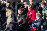 Blind Veterans UK (Group AA7, 215 members) during the Royal British Legion March Past on Remembrance Sunday at the Cenotaph, Whitehall, Westminster, London, 11 November 2018, 12:05.