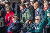 Blind Veterans UK (Group AA7, 215 members) during the Royal British Legion March Past on Remembrance Sunday at the Cenotaph, Whitehall, Westminster, London, 11 November 2018, 12:05.