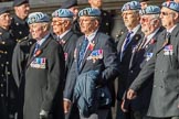 Army Air Corps Veteran Association (Group B7, 42 members) during the Royal British Legion March Past on Remembrance Sunday at the Cenotaph, Whitehall, Westminster, London, 11 November 2018, 12:07.