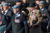 656 Squadron Association (Group B8, 24 members) during the Royal British Legion March Past on Remembrance Sunday at the Cenotaph, Whitehall, Westminster, London, 11 November 2018, 12:07.