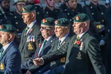 The Queen's Royal Hussars Regimental Association (Group B39, 19 members) during the Royal British Legion March Past on Remembrance Sunday at the Cenotaph, Whitehall, Westminster, London, 11 November 2018, 12:13.