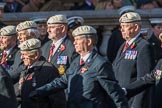 Royal Air Force Police Association (Group C2, 60 members) during the Royal British Legion March Past on Remembrance Sunday at the Cenotaph, Whitehall, Westminster, London, 11 November 2018, 12:14.