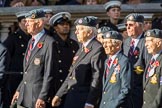 National Service(Royal Air Force)Association (NS(RAF)A) (Group C5, 39 members) during the Royal British Legion March Past on Remembrance Sunday at the Cenotaph, Whitehall, Westminster, London, 11 November 2018, 12:15