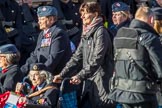 WAAF WRAF RAF(W) Association (Group C17, 21 members) during the Royal British Legion March Past on Remembrance Sunday at the Cenotaph, Whitehall, Westminster, London, 11 November 2018, 12:17.