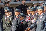 RAF Air Loadmasters Association (Group C21, 25 members) during the Royal British Legion March Past on Remembrance Sunday at the Cenotaph, Whitehall, Westminster, London, 11 November 2018, 12:17.