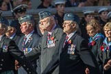 RAF Air Loadmasters Association (Group C21, 25 members) during the Royal British Legion March Past on Remembrance Sunday at the Cenotaph, Whitehall, Westminster, London, 11 November 2018, 12:17.